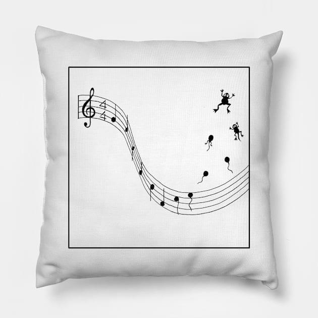 Water music Pillow by stevet3214