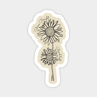 Positive Sunflowers Magnet