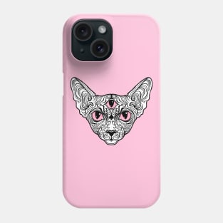 Cat sphinx with the third eye Phone Case