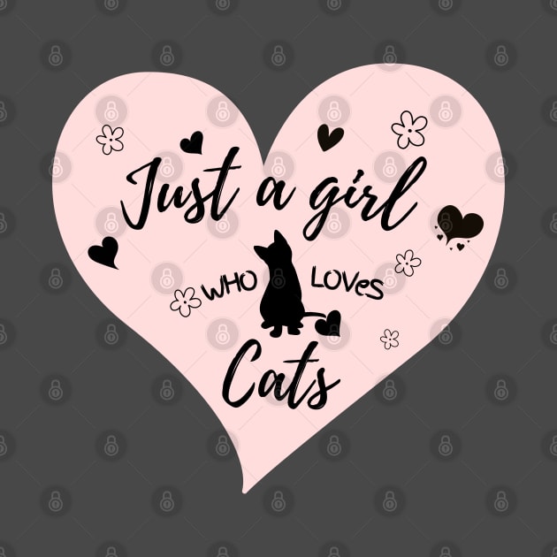 Just A Girl Who Loves Cats by Claracanvas