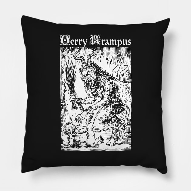 Merry Krampus Pillow by SpencerFruhling