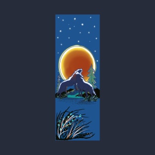 Blood Red Wolf Moon T-Shirt