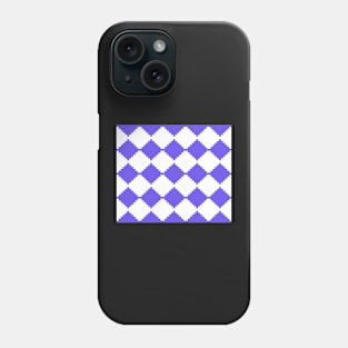 Abstract geometric pattern - blue and white. Phone Case