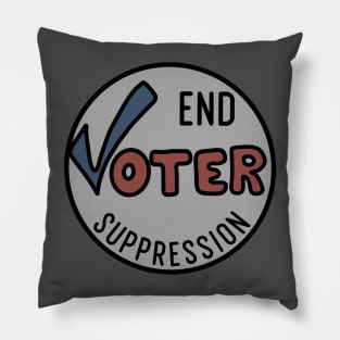 End Voter Suppression Pillow