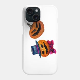 Halloween Pumpkin Heads Duo Phone Case