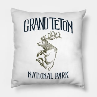 Grand Teton National Park: Falling Elk Pillow