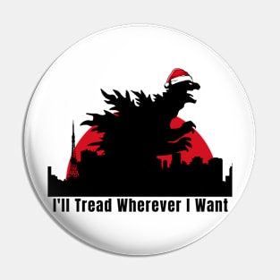 Santazilla All Round Pin