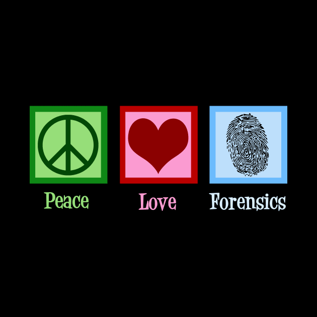 Peace Love Forensics by epiclovedesigns