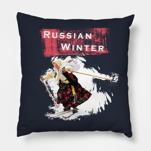 Russian Winter Pillow by Night9