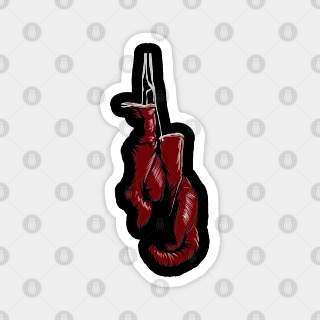 boxing gloves Magnet by Amartwork