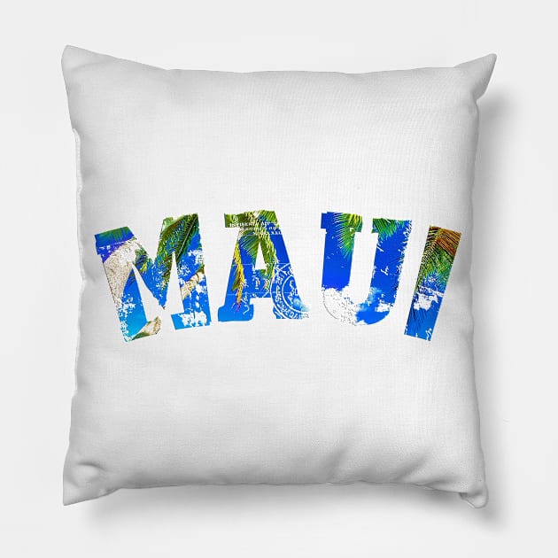 Maui with Pams Pillow by Aloha Designs