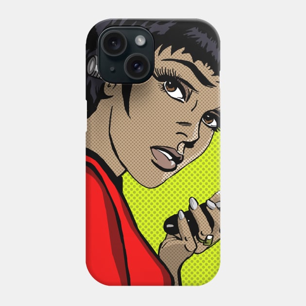 Lieutenant Uhura Lichtenstein Phone Case by FanboyMuseum