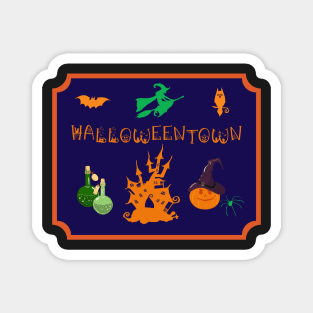 Spooky Halloweentown Design Magnet