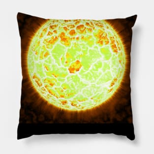 Exploding Sun - Orange Pillow