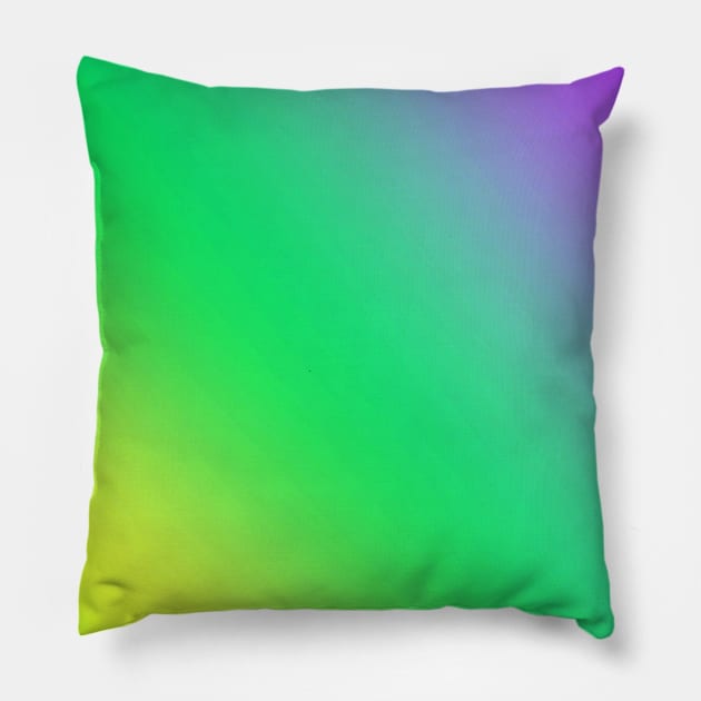 Green pink yellow abstract art design Pillow by Artistic_st