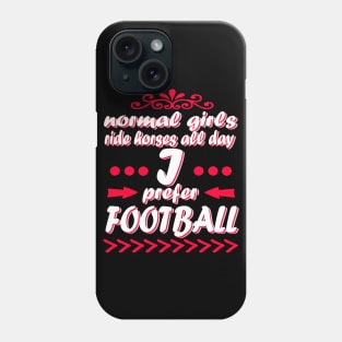 American football girl tight end receiver Phone Case