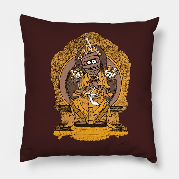 BUDDAH MUMMY Pillow by miskel