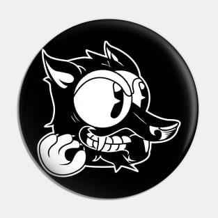 wolf cartoon Pin