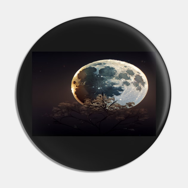 Unwind With The Moon And Relax Into Space Pin by Unwind-Art-Work