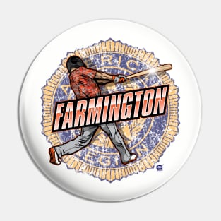 FARMINGTON BATTER VINTAGE SHIELD Pin