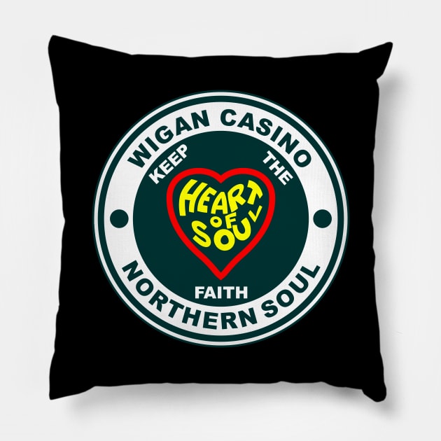 Northern soul heart of soul Pillow by BigTime