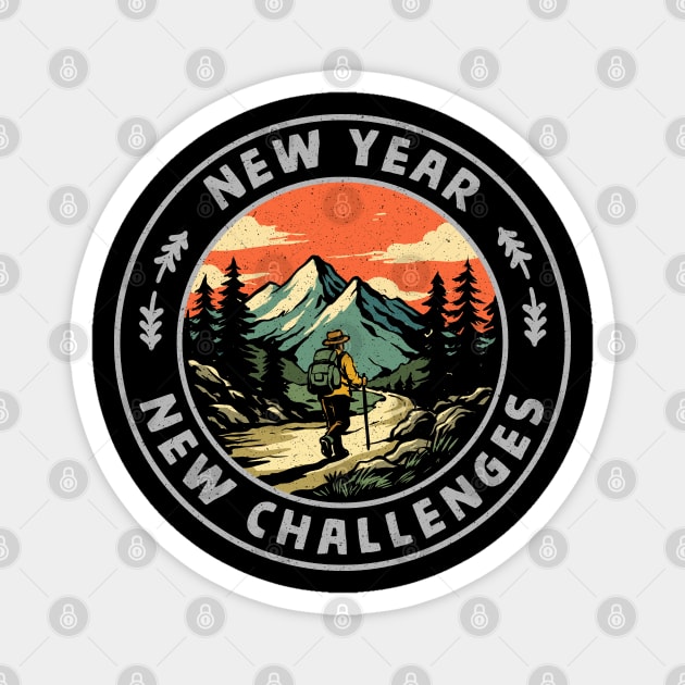 New Year New Challenges Magnet by GoshWow®