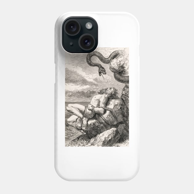 The Punishment of Loki by Louis Huard (1813-1874) Phone Case by immortalpeaches