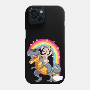 Bunny Riding Dinosaur T-Rex Dino Rabbit Happy Easter Phone Case