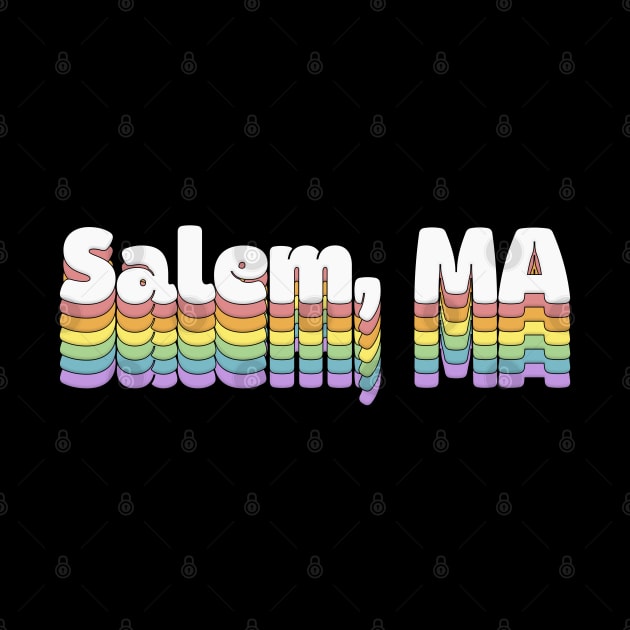 Salem, MA // Retro Typography Design by DankFutura