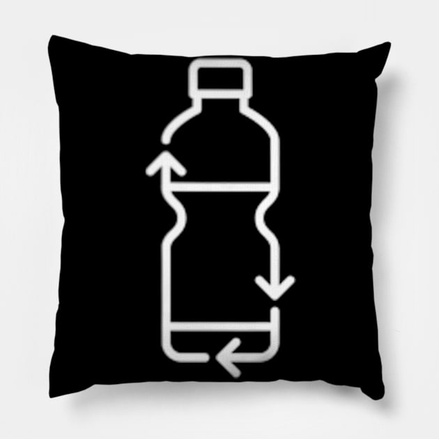 Plastic bottles recycling Pillow by Tianna Bahringer