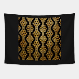 Gold Foil Art Deco Spiders Tapestry