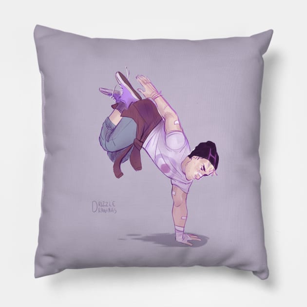 Hawkguy Parkour Pillow by drizzledrawings