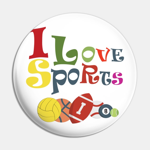 I Love Sports,football Club Pin by jaml-12