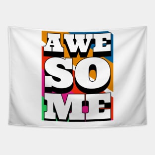 Awesome typography t-shirt Tapestry