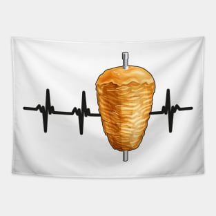 Kebab Heartbeat Pulse Turkish Food Tapestry