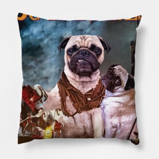 Pug of darkness Pillow