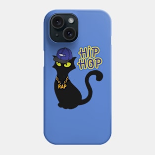 Hip Hop Black Cat Phone Case