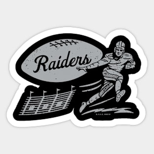 Las Vegas / Oakland NFL Raiders 3 Piece Retro Spirit Sticker