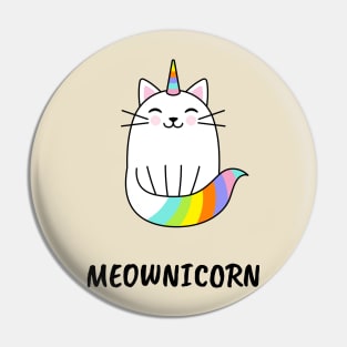 Meownicorn Unicorn Kitten Pin