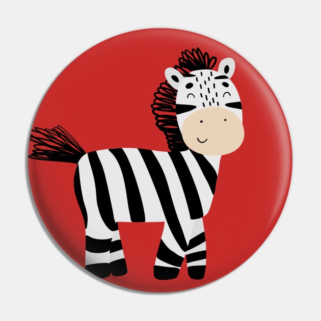 Lucky Zebra Pin by VintageHeroes