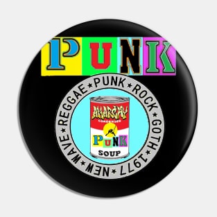 punk Punk Soup Pin