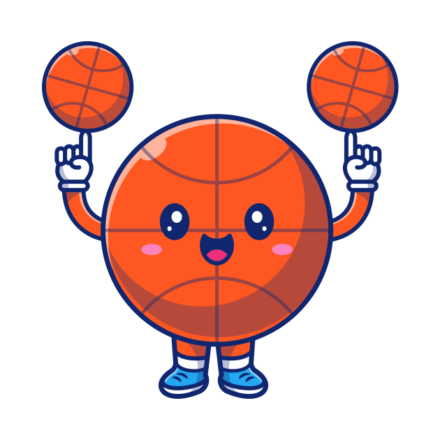 Cute Basket Ball Cartoon by Catalyst Labs