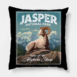 Jasper National Park Bighorn Sheep Pillow