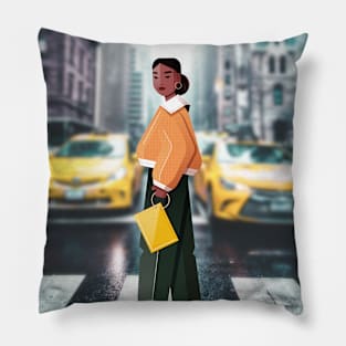 Olivia - Street Style Woman Pillow