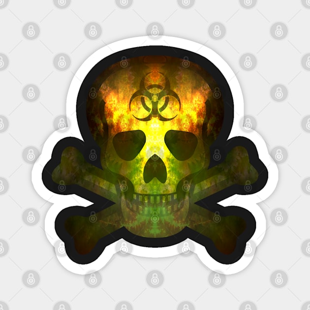 Skullbones Biohazard Miasma Magnet by SolarCross