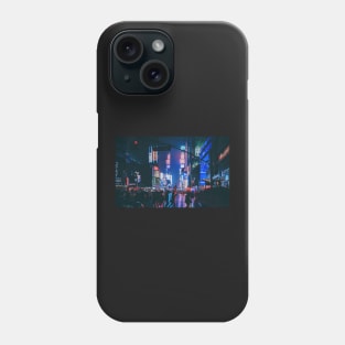 Aesthetic neon night city Phone Case