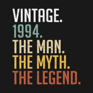 Men's 30 Years Old Vintage 1994 The Man The Myth The Legend 30th Birthday T-Shirt