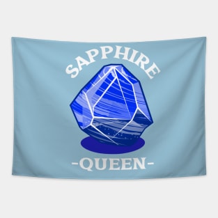 Sapphire Queen Gemstone Gem Tapestry