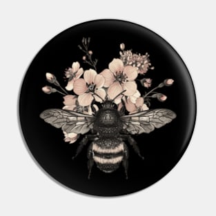 Blossoming World Of Bees And Flowers Pin