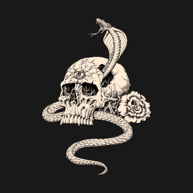 Skull and Snake by Paul_Abrams